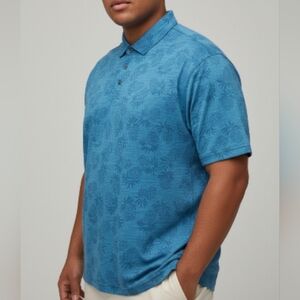 Tommy Bahama Teal Floral Men's Polo Shirt